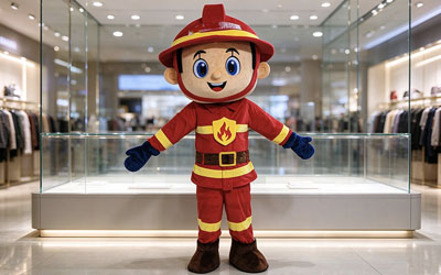Custom firefighter mascot costumes for events brands