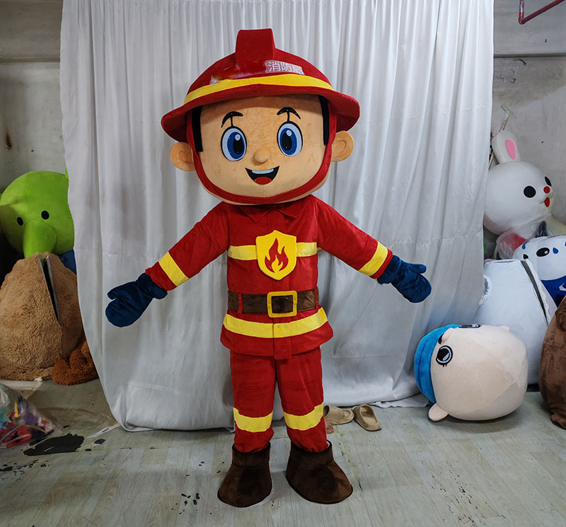 Custom firefighter mascot costumes for events brands