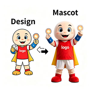 Custom human mascots for business