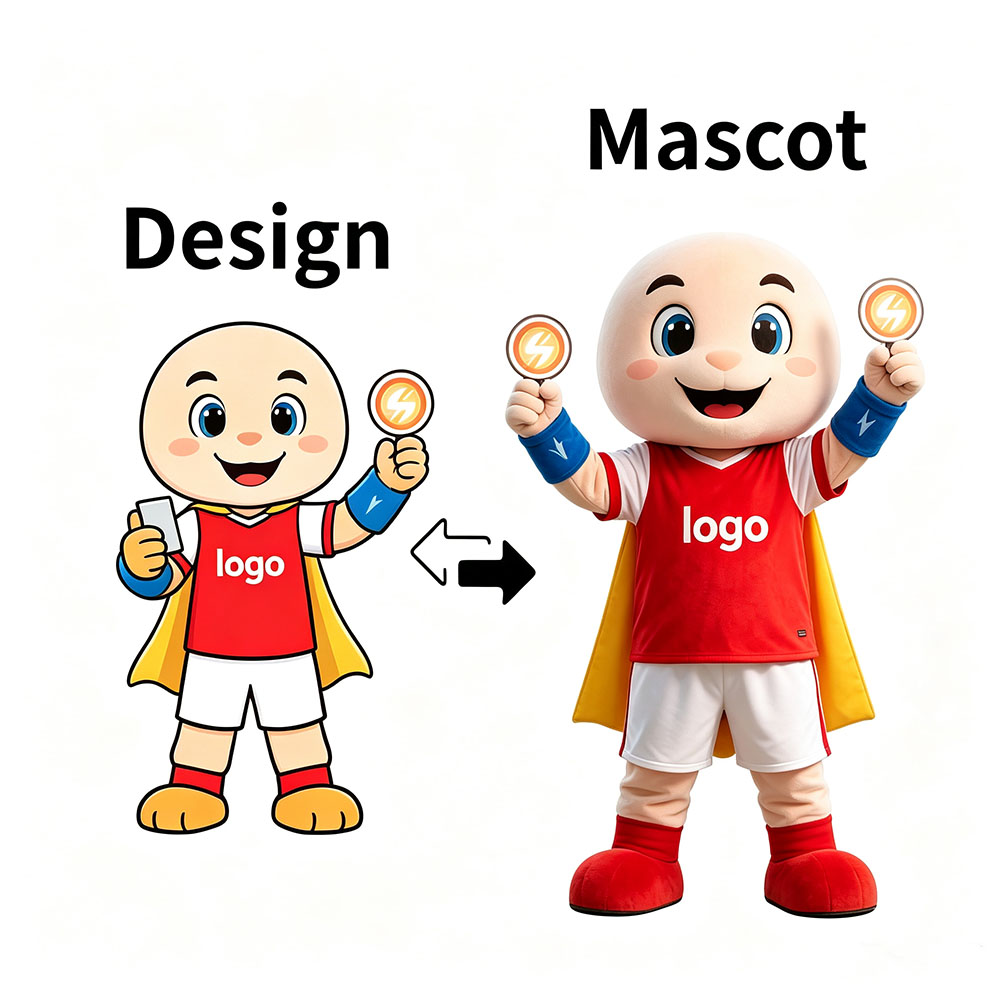 Custom human mascots for business