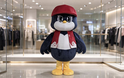 Custom penguin mascot costumes for events brands