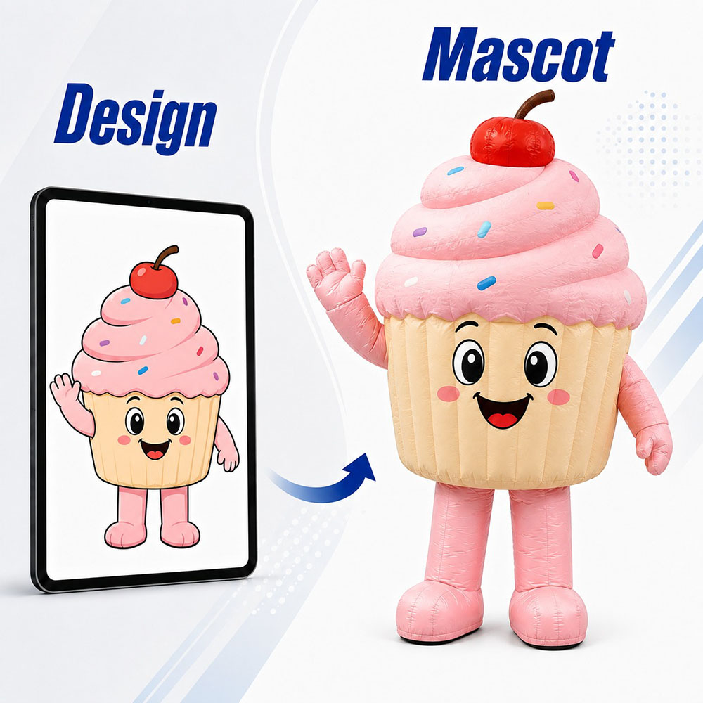custom Ice cream inflatable mascots manufacturer