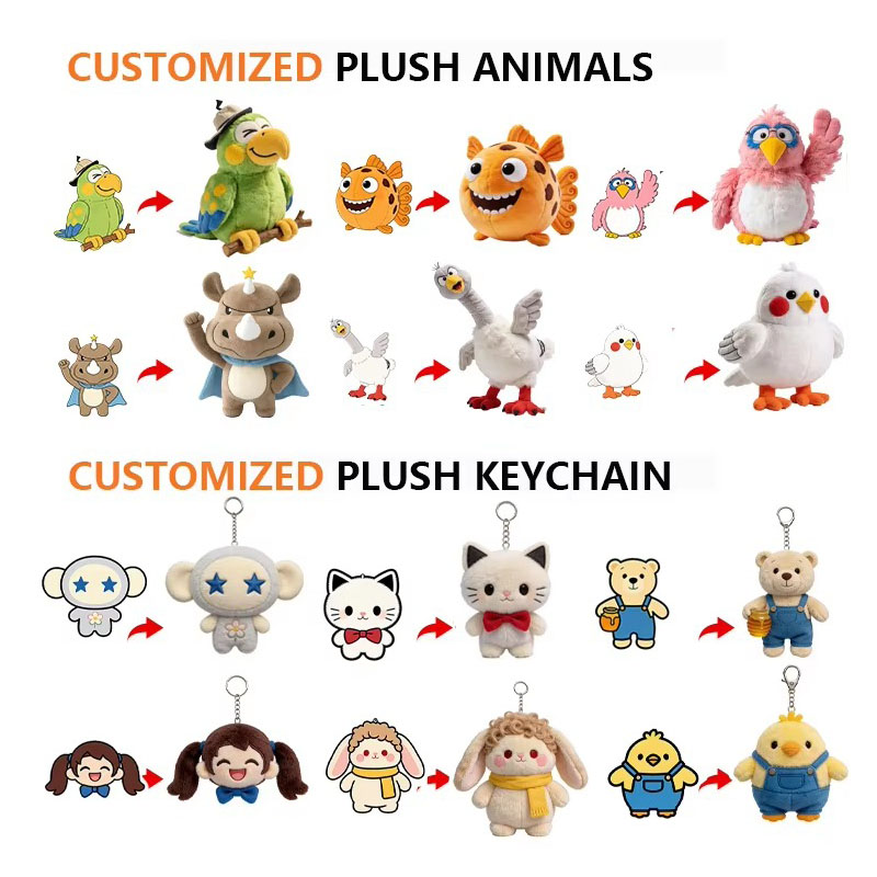 Custom plush keychains manufacturer
