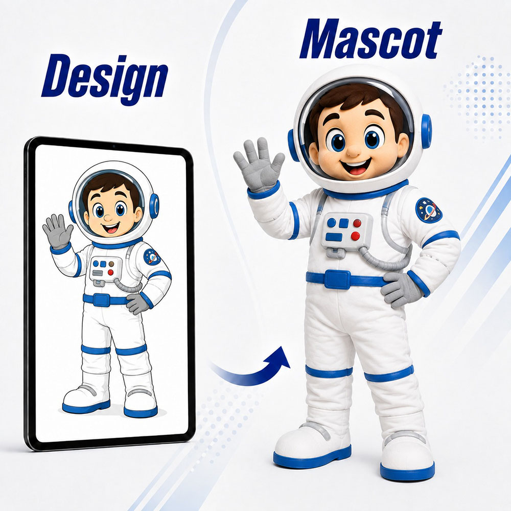 custom astronaut mascot costumes manufacturer
