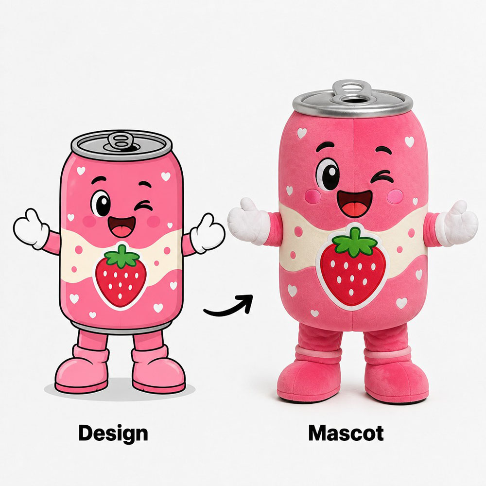 custom beverage bottle mascot costumes manufacturer