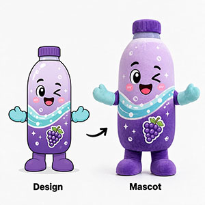 custom bottle mascot costumes manufacturer
