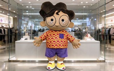 Custom boy mascot costumes for events brands