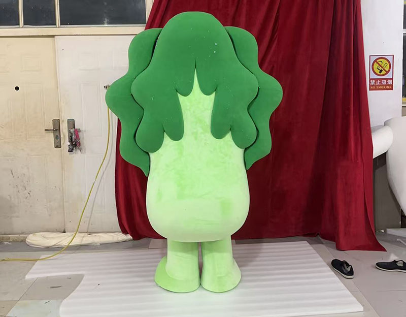 Custom cabbage man mascot costumes for events brands