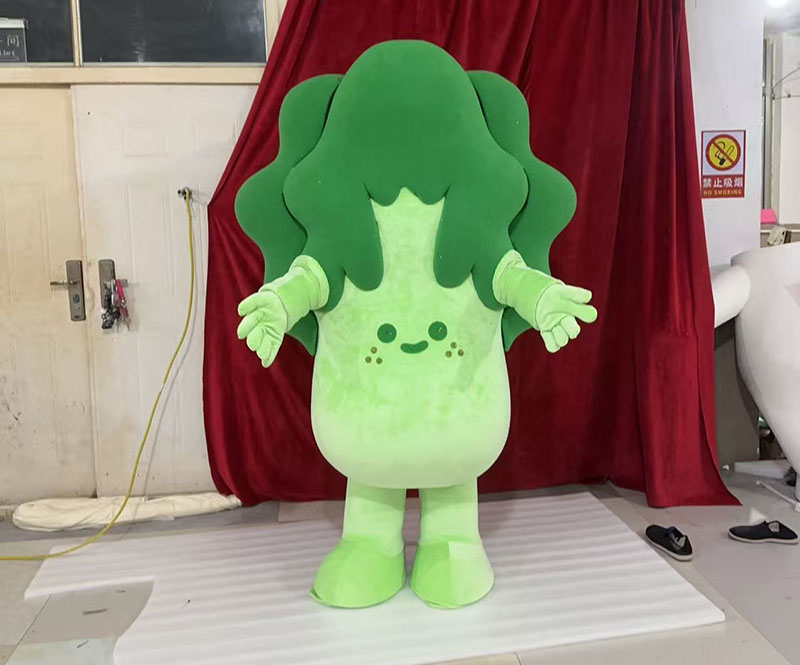 Custom cabbage man mascot costumes for events brands