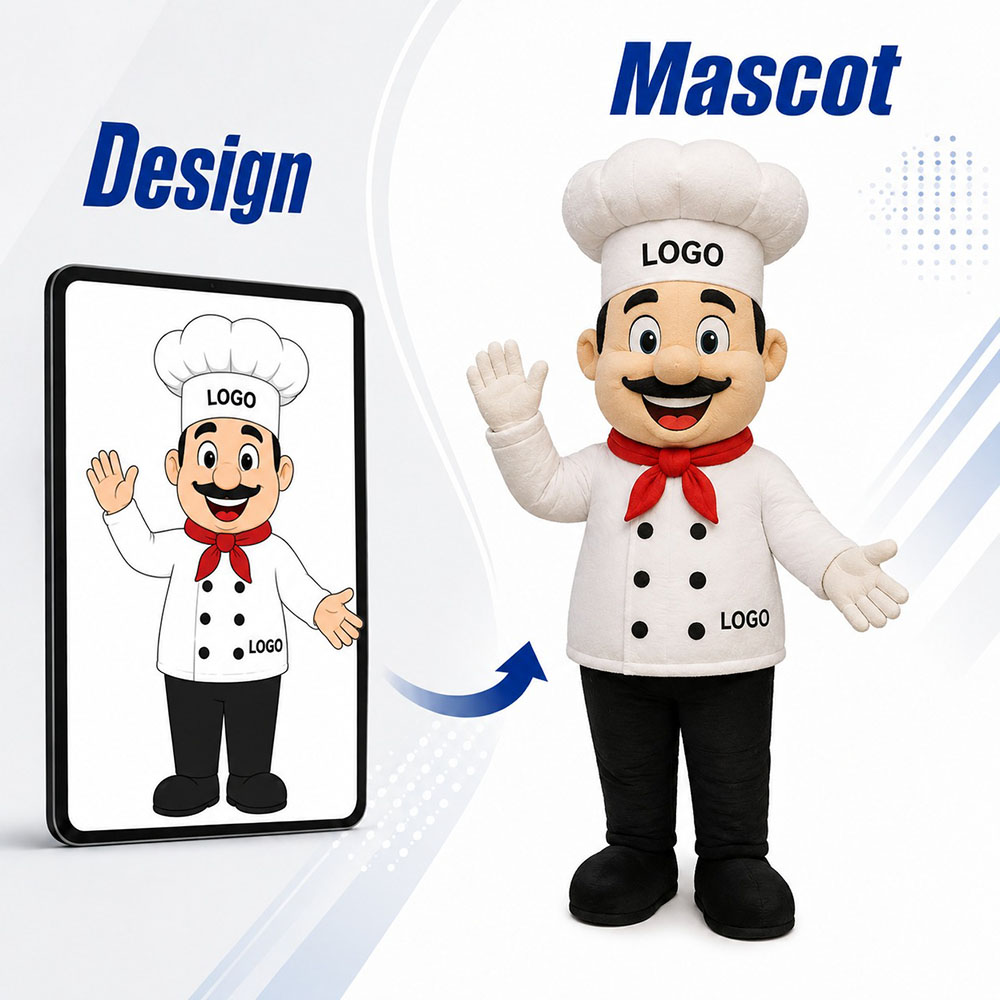 custom chef mascot costumes factory