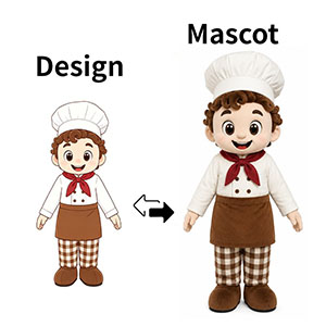 custom chef mascot costumes manufacturer