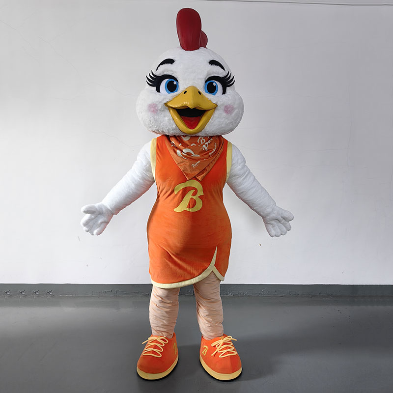 Custom chick mascot costume factory