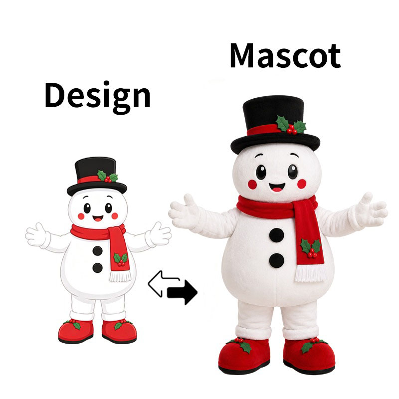 custom christmas snowman mascots manufacturer
