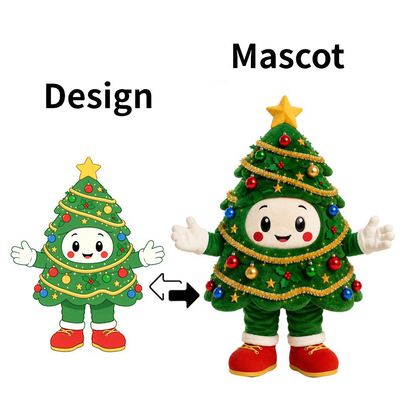 custom christmas tree mascots manufacturer