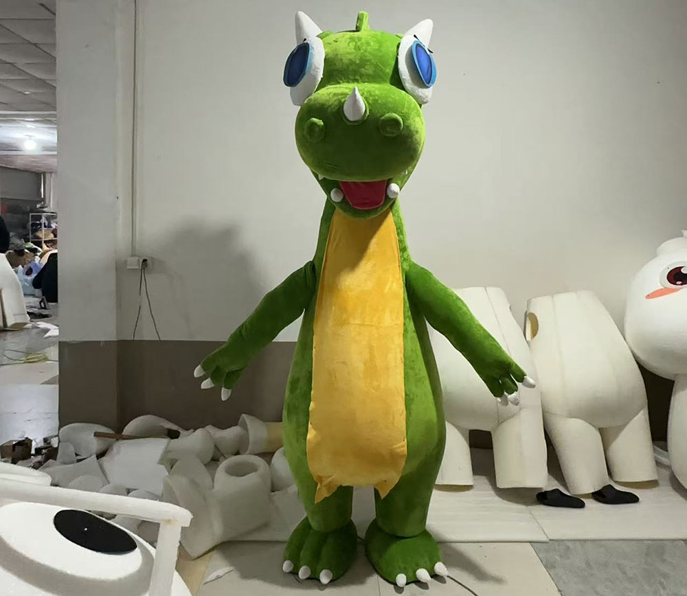 Custom dinosaur mascot shipped to canada germany