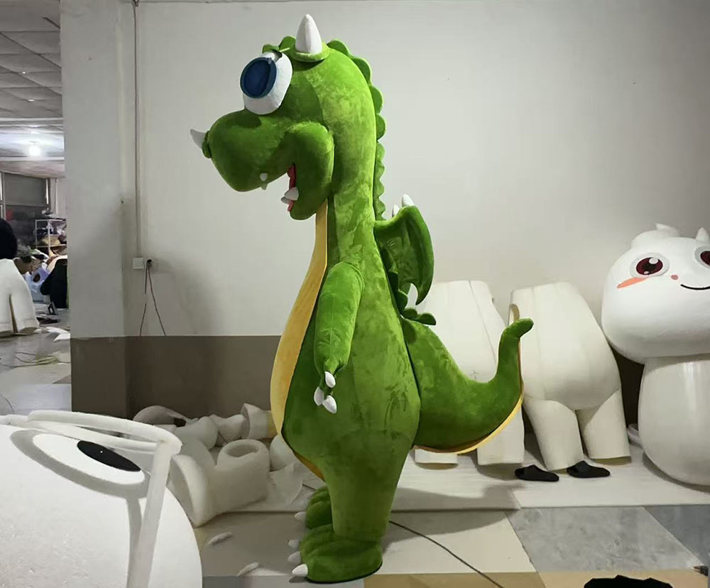 Custom dinosaur mascot shipped to canada germany