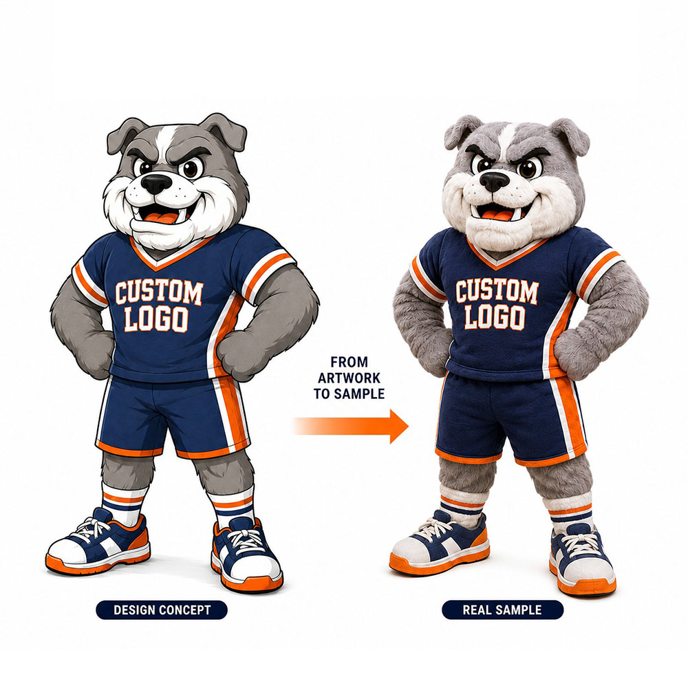 custom dog mascot costumes manufacturer from china