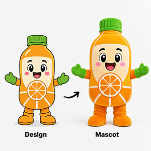 custom drinks mascot costumes manufacturer