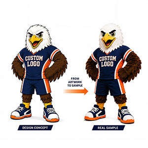 custom eagle mascot costumes manufacturer