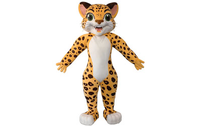 Custom tiger mascot shipped to australia client