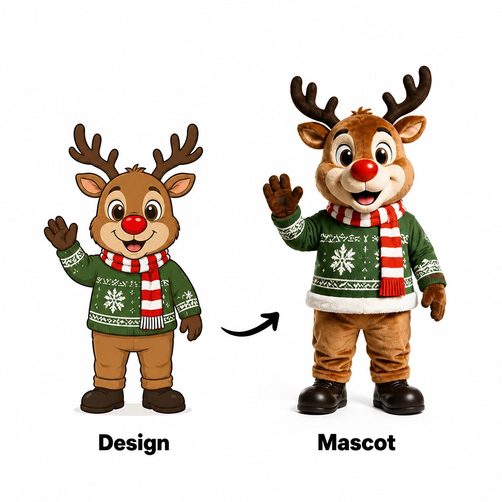 custom elk mascot costume factory