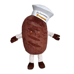 Custom bread mascot costume manufacturer