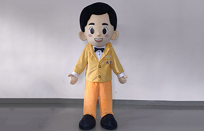 Custom human mascot shipped to australia client