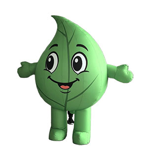custom leaf inflatable mascots manufacturer