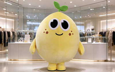 Custom lemon mascot costumes for events brands