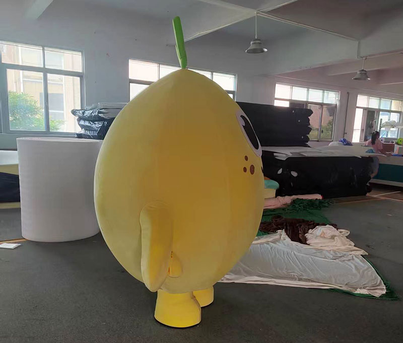 Custom lemon mascot costumes for events brands
