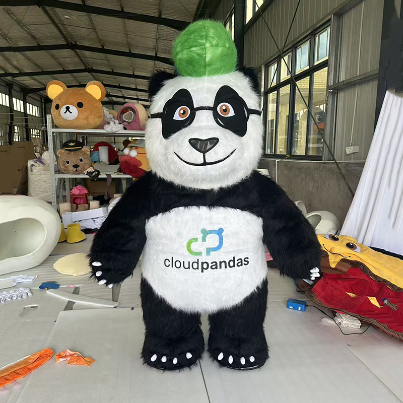 custom panda inflatable mascots manufacturer