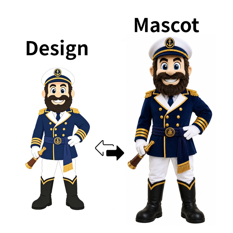 custom captain mascot costumes manufacturer
