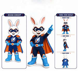 custom rabbit mascot costumes factory