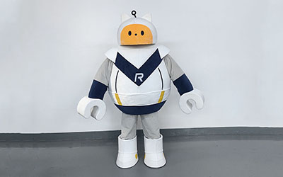 Custom robot mascot shipped to canada client