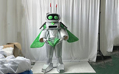 Custom robot mascot shipped to japan client
