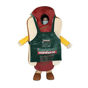 custom sausage mascot costume manufacturer