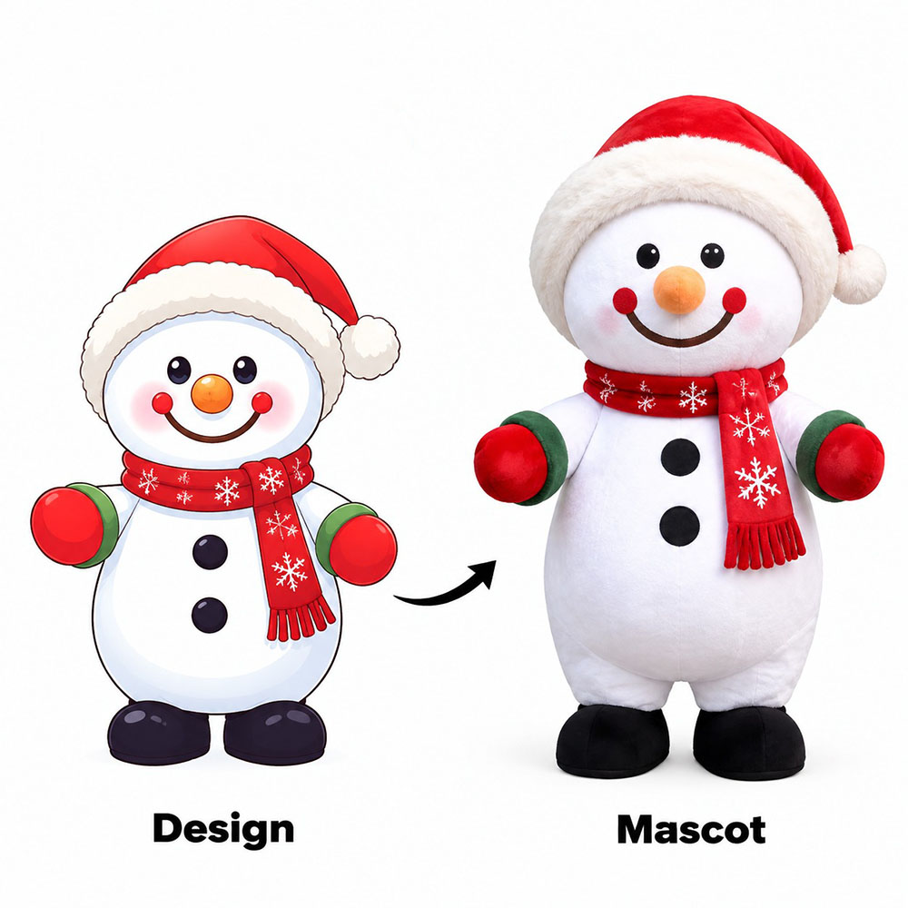 custom snowman mascots manufacturer