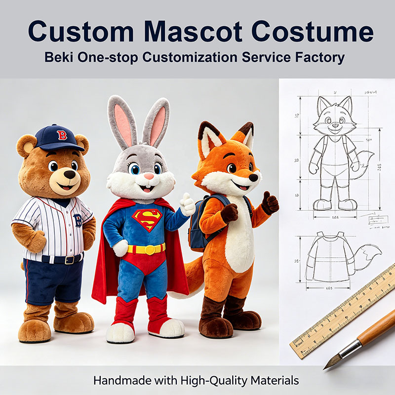 custom bear mascot costumes factoy