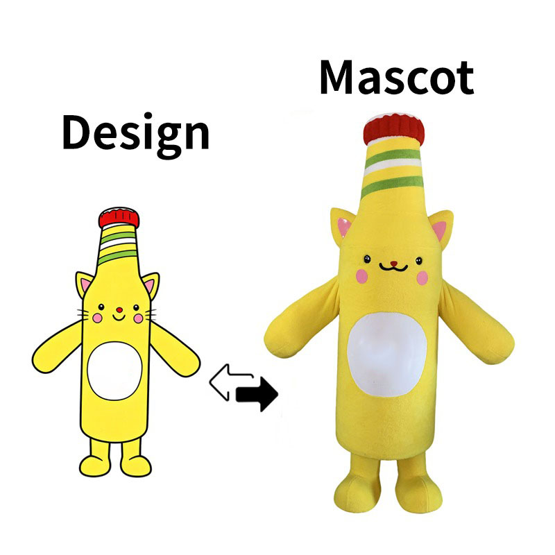 custom wine bottle mascot costumes factory