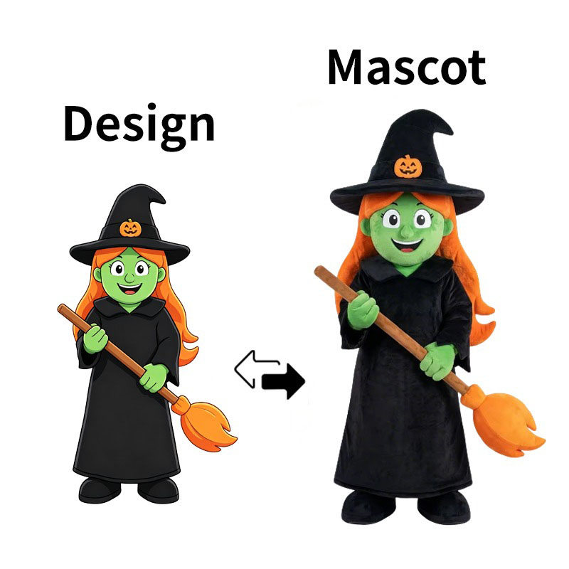 custom witch mascots manufacturer
